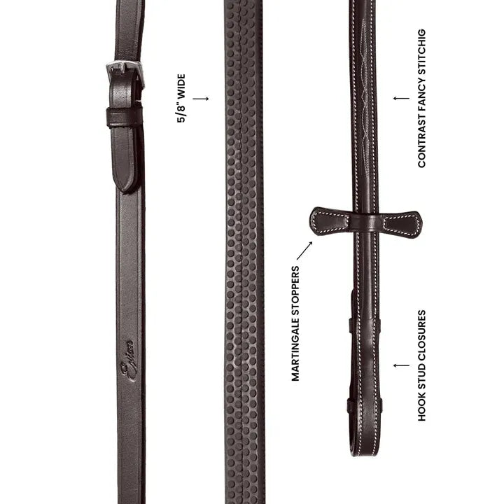 Fancy Stitch Rubber Reins