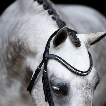 Melodie White Padded Bridle (No reins)