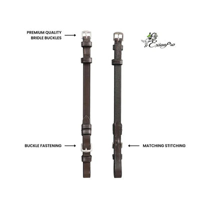 Cheek Pieces with buckle fastenings