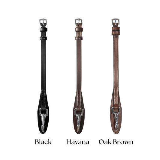 Bridle Cheek Pieces with Clip Fastening - 4/8" (13mm)