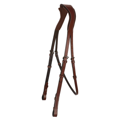Anatomic Double Strap Headpiece for Bitless or Nosebandless Bridles