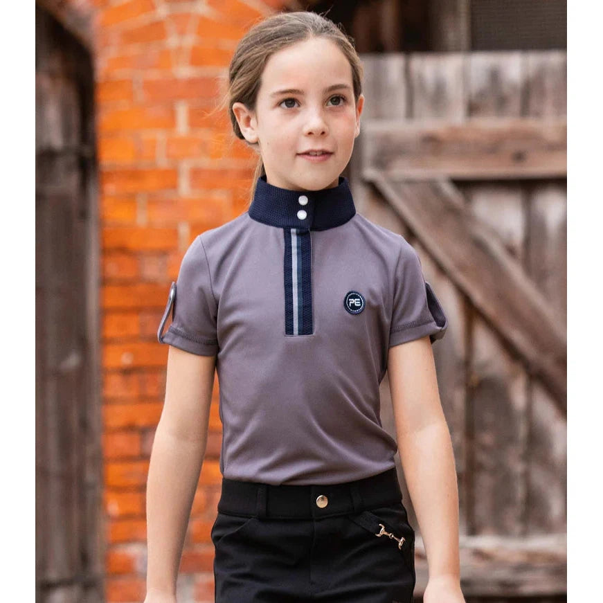 Mini Amia Girl's Technical Short Sleeve Riding Top