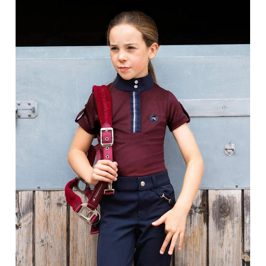 Mini Amia Girl's Technical Short Sleeve Riding Top