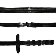 Load image into Gallery viewer, Padded Nappa Leather Reins (Flat)
