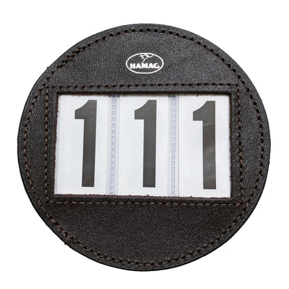 Round Leather Bridle Number Holders (Pair)