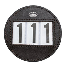 Load image into Gallery viewer, Round Leather Bridle Number Holders (Pair)