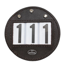 Load image into Gallery viewer, Round Leather Bridle Number Holders (Pair)