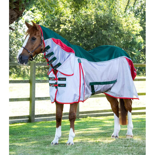 Buster Stay-Dry Super Lite Fly Rug with Surcingles - Green/6'9"