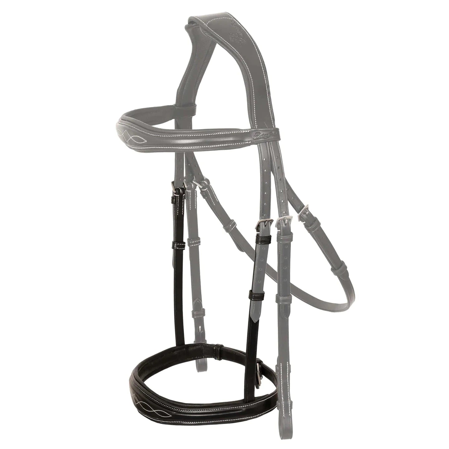 Fancy Stitch Padded Wave Cavesson Noseband