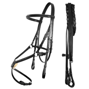 Fancy Stitch Traditional Grackle Bridle