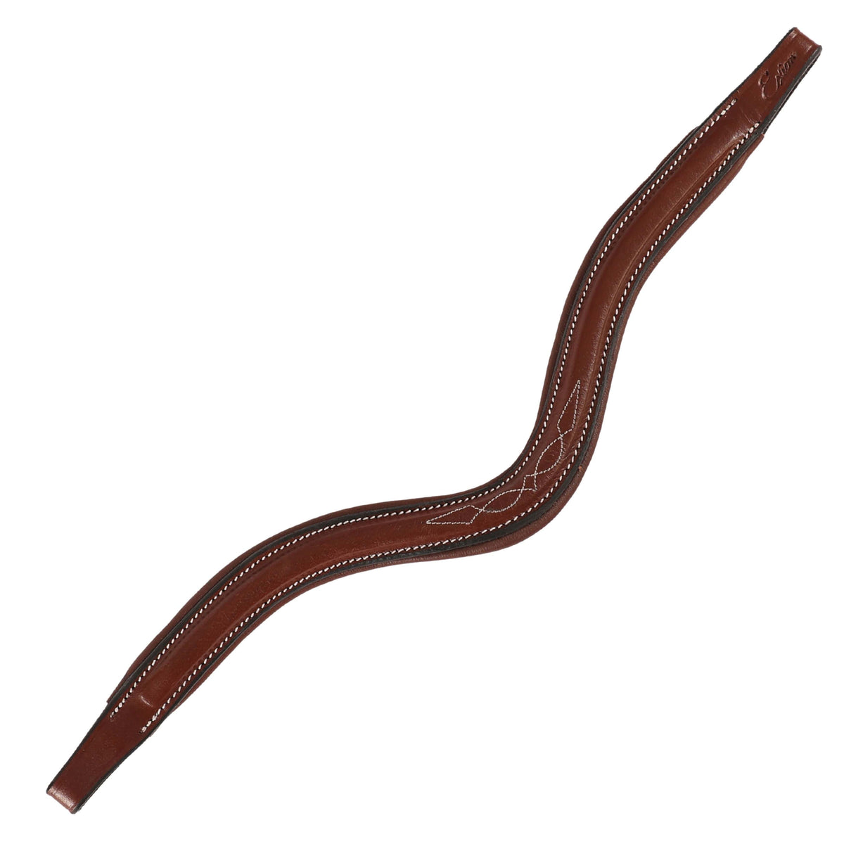 Fancy Stitched Browband - Oak Brown/Full Size