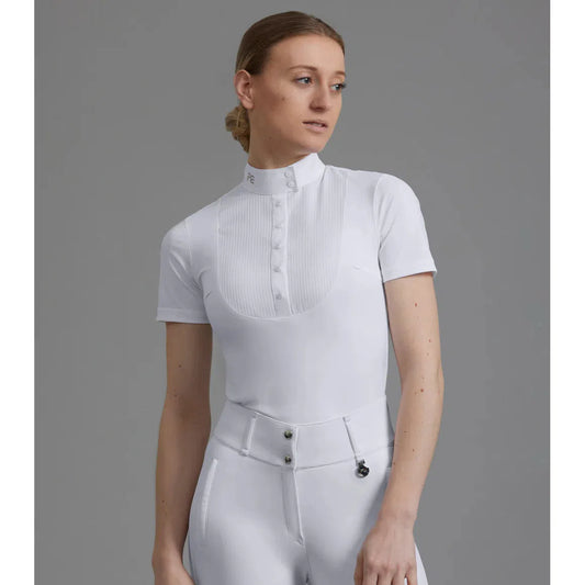 Famosa Short Sleeve Competition Shirt - White/UK 12