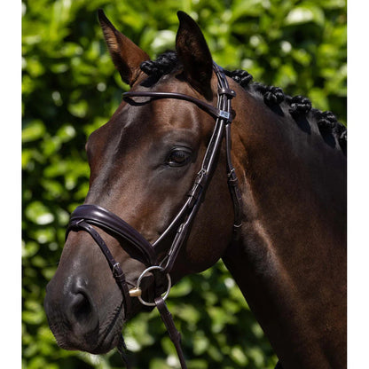 Finetti Rolled Leather Snaffle Bridle (No reins)