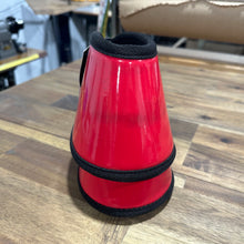 Load image into Gallery viewer, Red Patent Bell Boots - Pony Size - Factory Seconds
