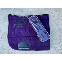 Load image into Gallery viewer, Used - Violet Dressage Saddle Pad with bandages