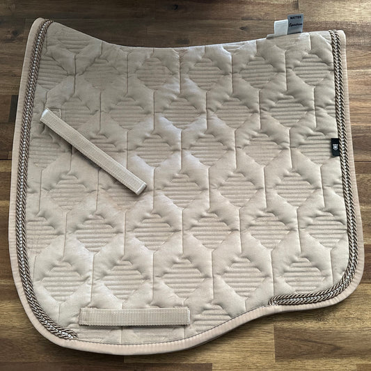 Walnut/Cappuccino Velvet Saddle Pad - Eurofit/Large Size