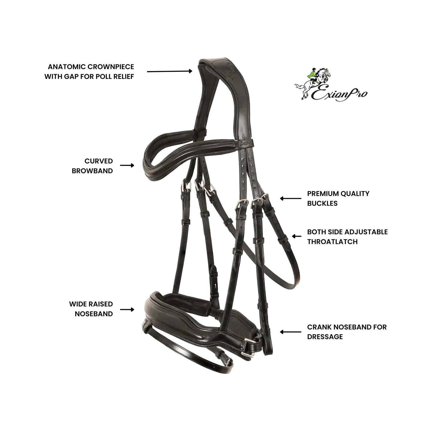 Leo Classic Hanoverian Dressage Bridle