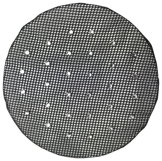 Black Diamante Hair Bun Net