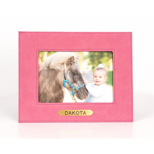 Leather Picture Frame with plate