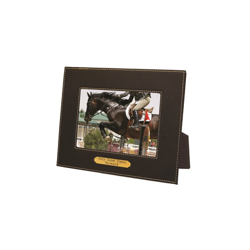 Leather Picture Frame with plate