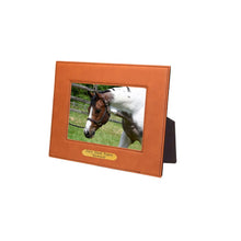 Load image into Gallery viewer, Leather Picture Frame with plate