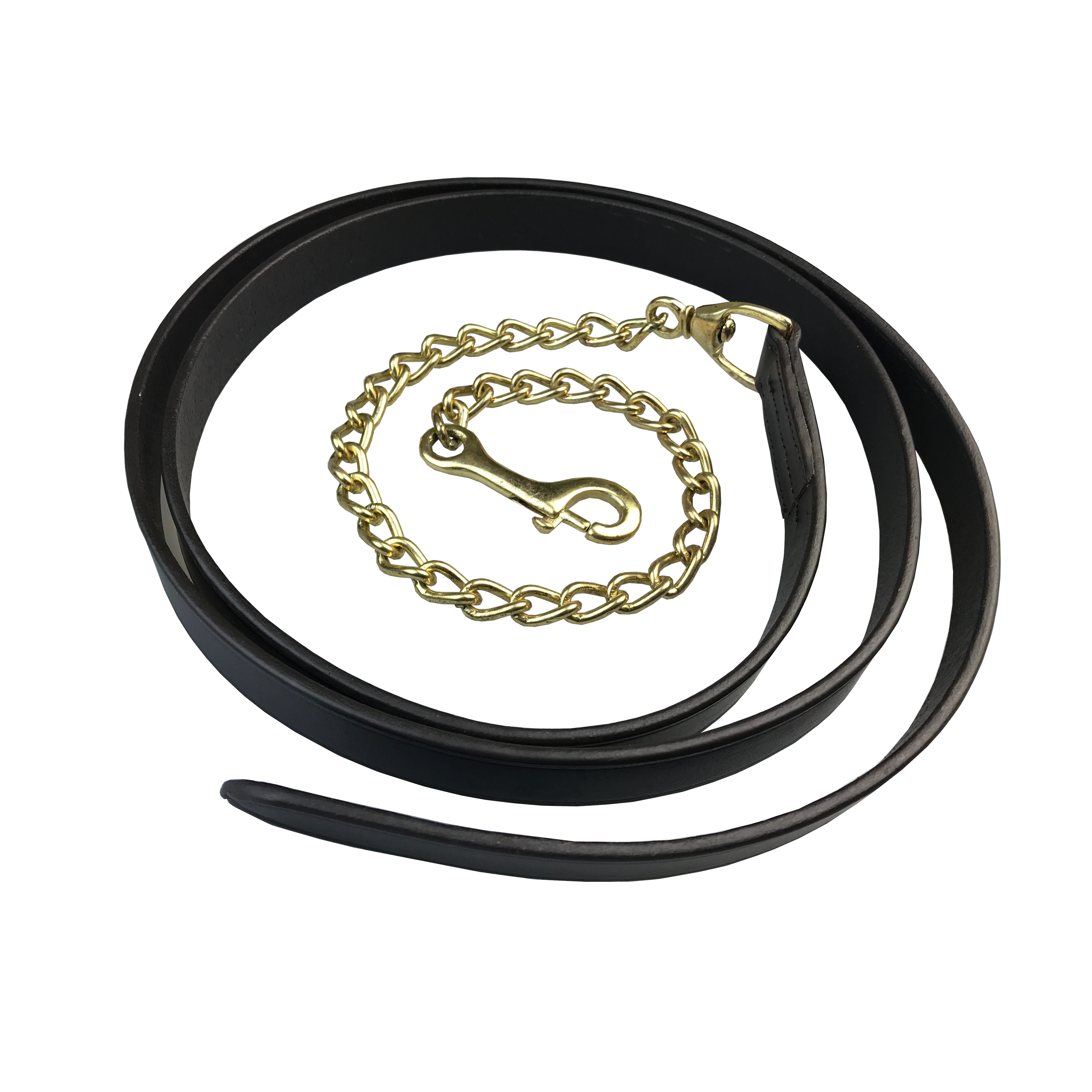 Leather Lead Chain with Brass or Silver Fittings – Tacklet