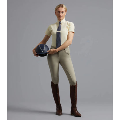 Luciana Ladies Short Sleeve Tie Shirt