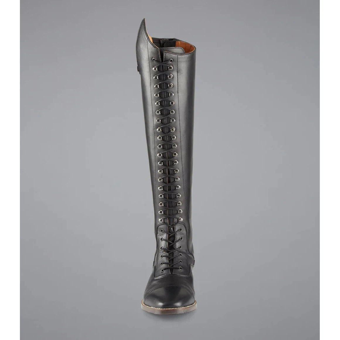 Maurizia Ladies Lace Front Tall Leather Riding Boots