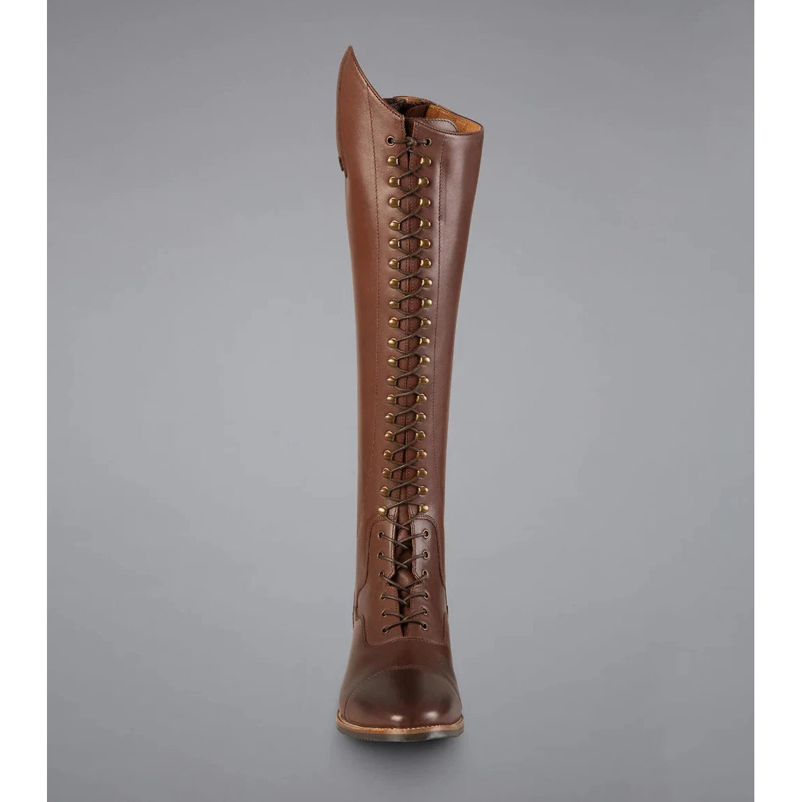 Maurizia Ladies Lace Front Tall Leather Riding Boots