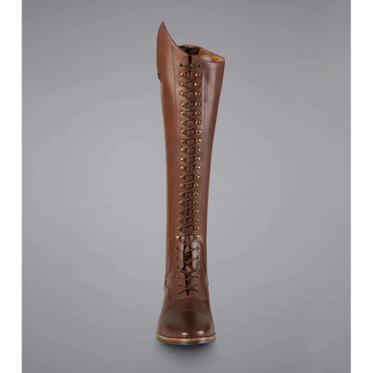 Maurizia Ladies Lace Front Tall Leather Riding Boots