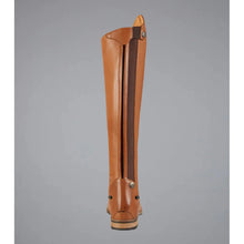 Load image into Gallery viewer, Cognac Size 8 Wide - Maurizia Ladies Lace Front Tall Leather Riding Boots