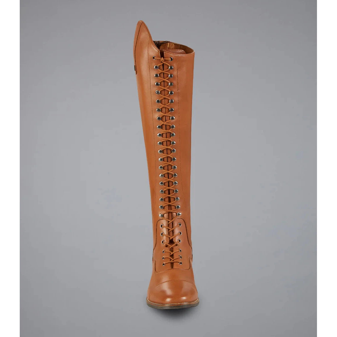 Maurizia Ladies Lace Front Tall Leather Riding Boots