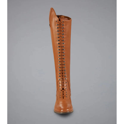 Maurizia Ladies Lace Front Tall Leather Riding Boots