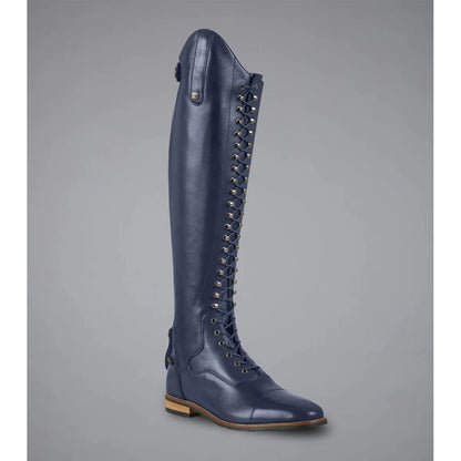 Maurizia Ladies Lace Front Tall Leather Riding Boots