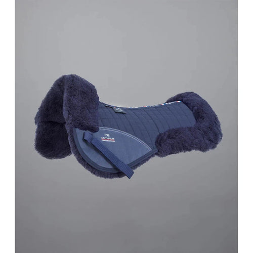 Navy/Navy - Merino Wool Saddle Pad - Half Pad