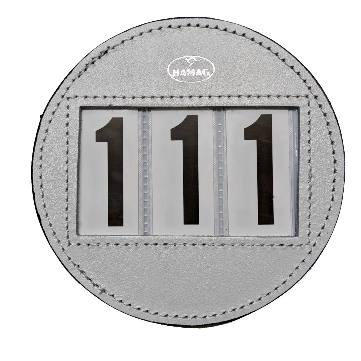 Round Leather Saddle Cloth Number Holders (Pair)
