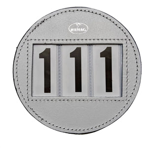 Round Leather Bridle Number Holders (Pair)