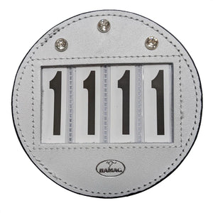 Round Leather Bridle Number Holders (Pair)