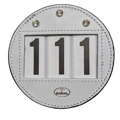 Round Leather Saddle Cloth Number Holders (Pair)