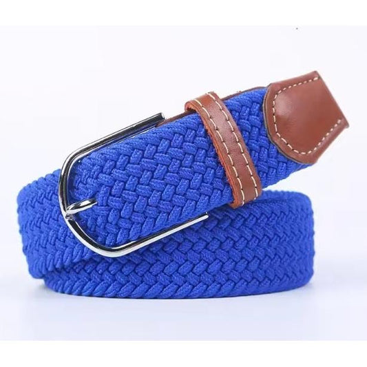 Royal Blue Elastic Braided Belt