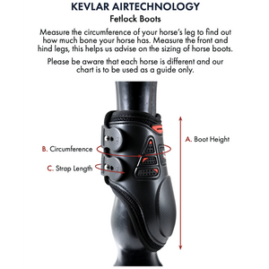 Kevlar Airtechnology Fetlock Boots - White/Large - IN STOCK