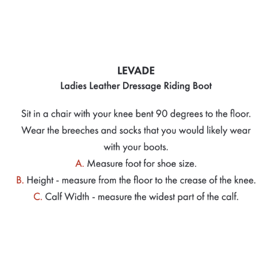 Levade Ladies Leather Dressage Riding Boot
