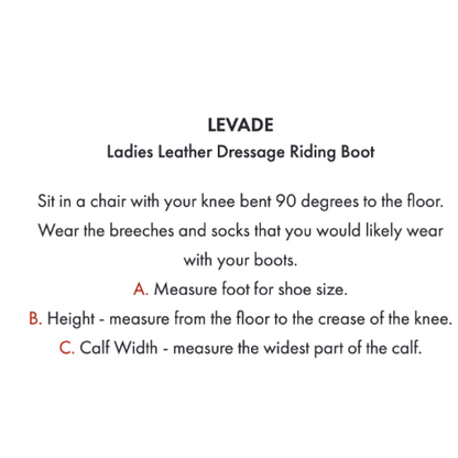 Levade Ladies Leather Dressage Riding Boot