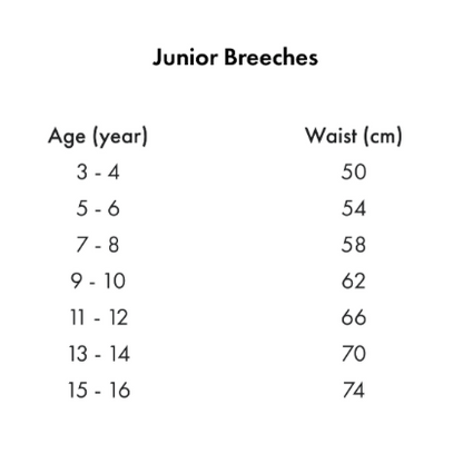 Brava Girls Full Seat Gel Riding Breeches