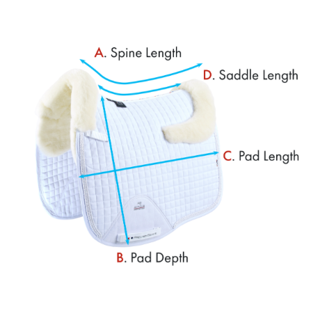 Close Contact Merino Wool European Saddle Pad - Dressage Square