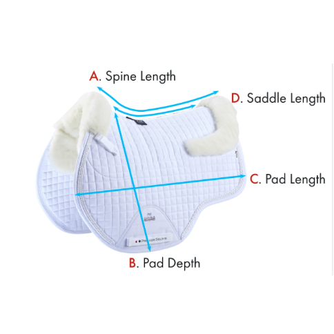 Close Contact Merino Wool European Saddle Pad - GP/Jump Square