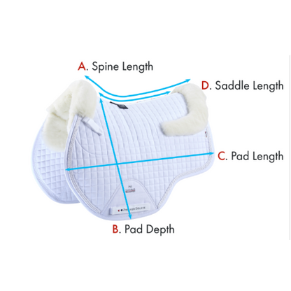 Close Contact Merino Wool European Saddle Pad - GP/Jump Square