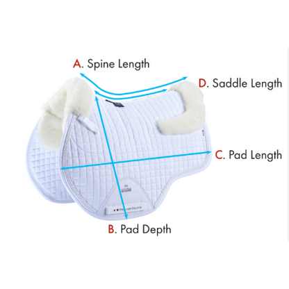 Close Contact Airtechnology Shockproof Wool Saddle Pad - GP/Jump Square