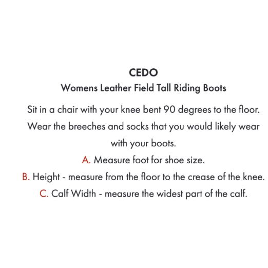 Cedo Women's Leather Field Tall Riding Boots