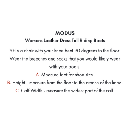 Modus Women's Leather Field Tall Riding Boots
